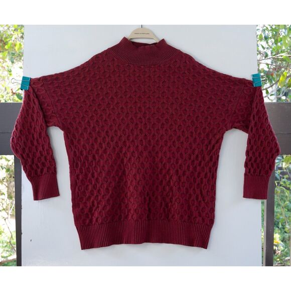 Knox Rose Red Oversized Sweater Turtleneck Women's Size XXL - Picture 1 of 8